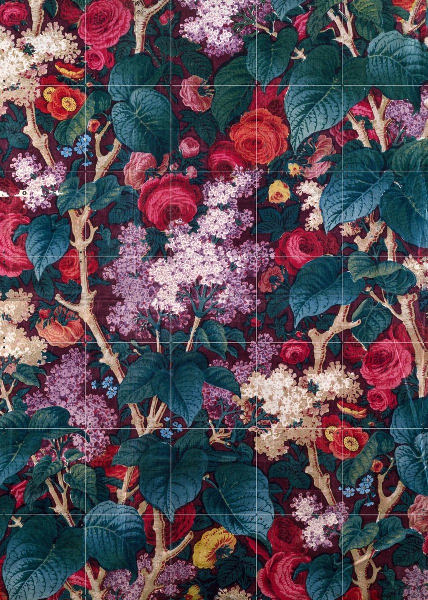 IXXI Furnishing Fabric V, Victoria and Albert Museum - 100 x 140 cm - Gratis ophangtool - Grote wanddecoratie en posters - Klassiek, Naturalisme