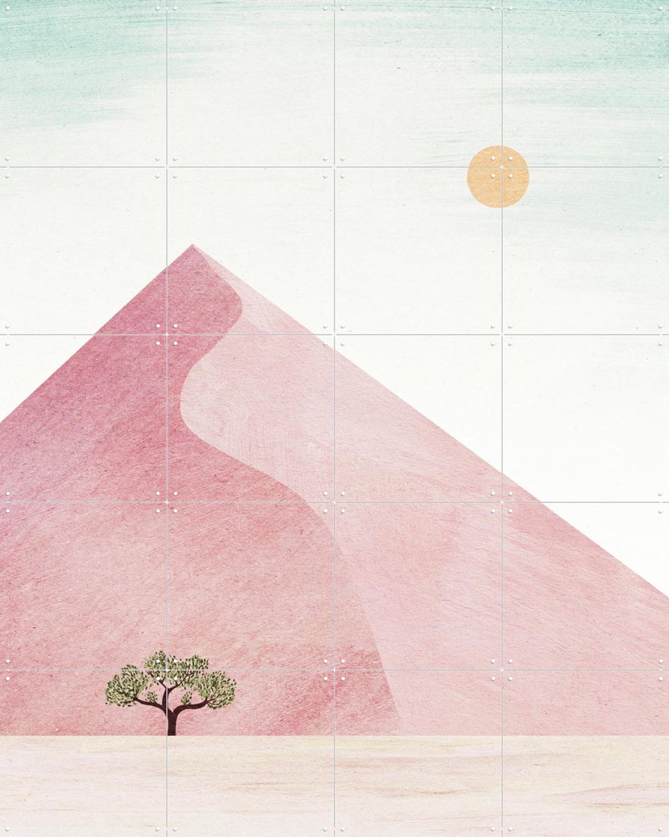 IXXI Dune 7, Henry Rivers - 80 x 100 cm - Gratis ophangtool - Grote wanddecoratie en posters - Minimalisme, Abstract, Illustraties, Woonkamer