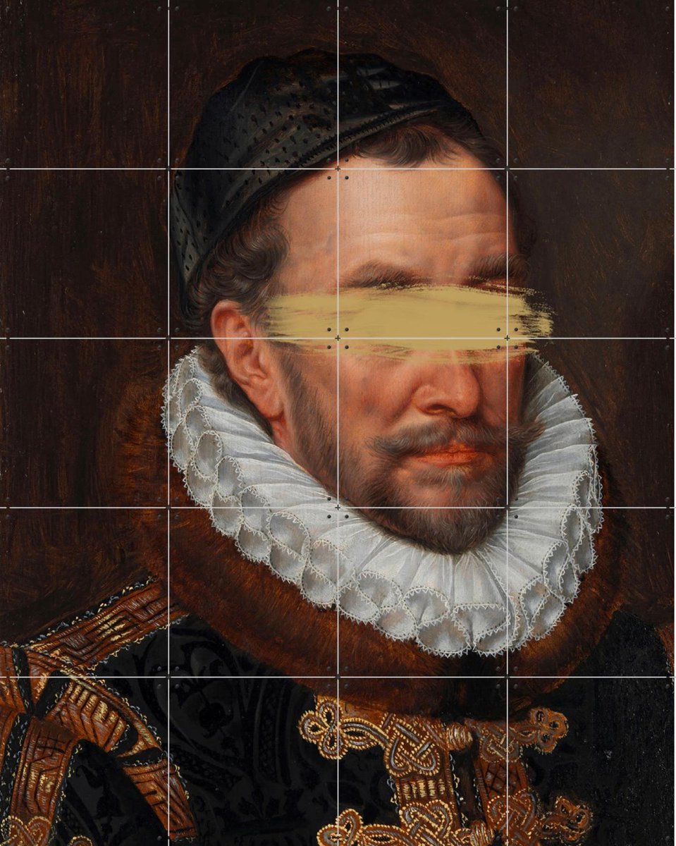 IXXI No Vision Left, The New Classics - 80 x 100 cm - Gratis ophangtool - Grote wanddecoratie en posters - Realisme, Gemengde Technieken