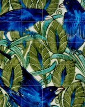 IXXI Ten Inch Birds, William de Morgan & British Museum - 80 x 100 cm - Support de suspension gratuit - Grande décoration murale et affiches - Classique, Vintage