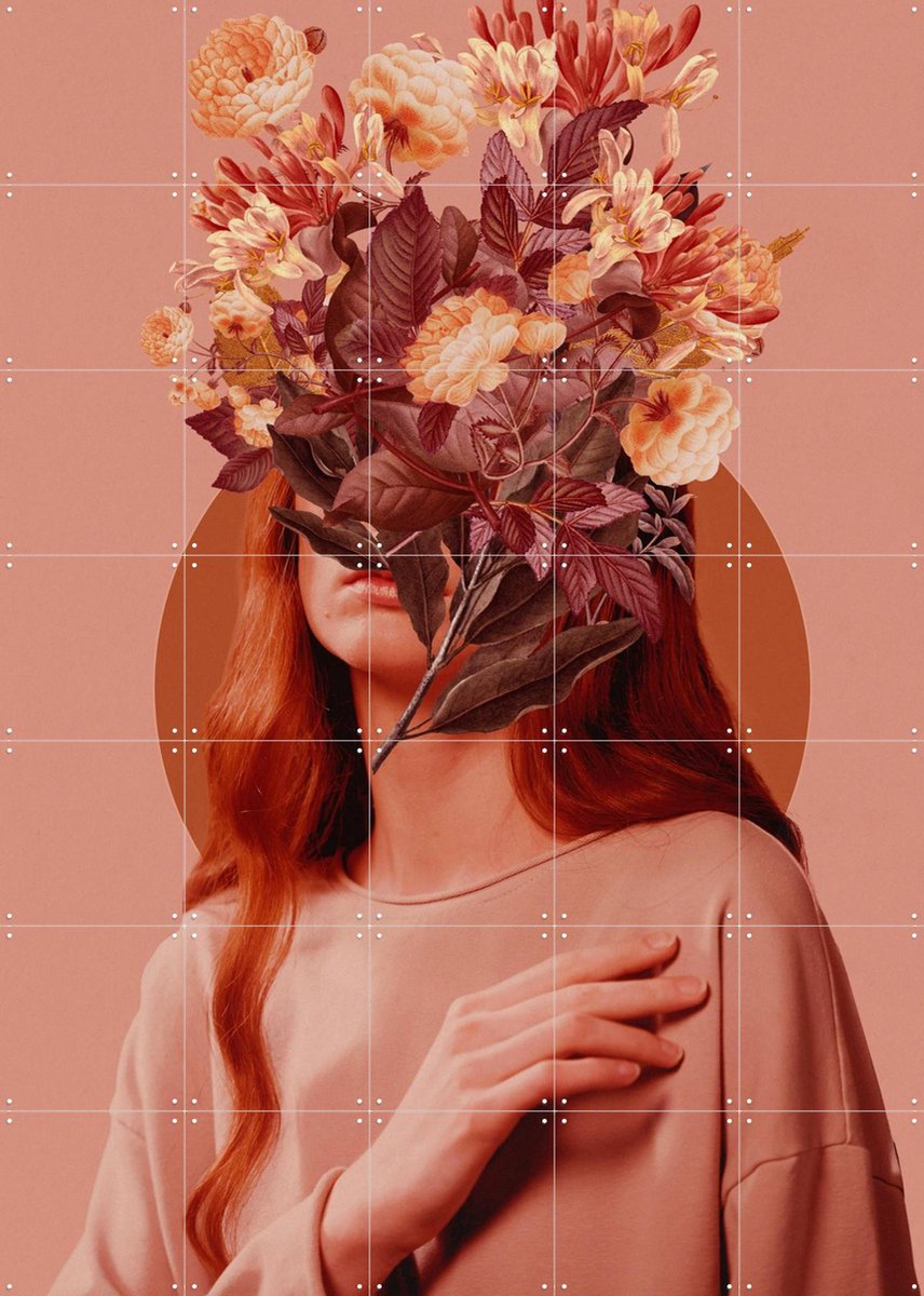 IXXI Copper Sensitivity, Frank Moth - 100 x 140 cm - Gratis ophangtool - Grote wanddecoratie en posters - Grafisch Ontwerp, Digitale Kunst