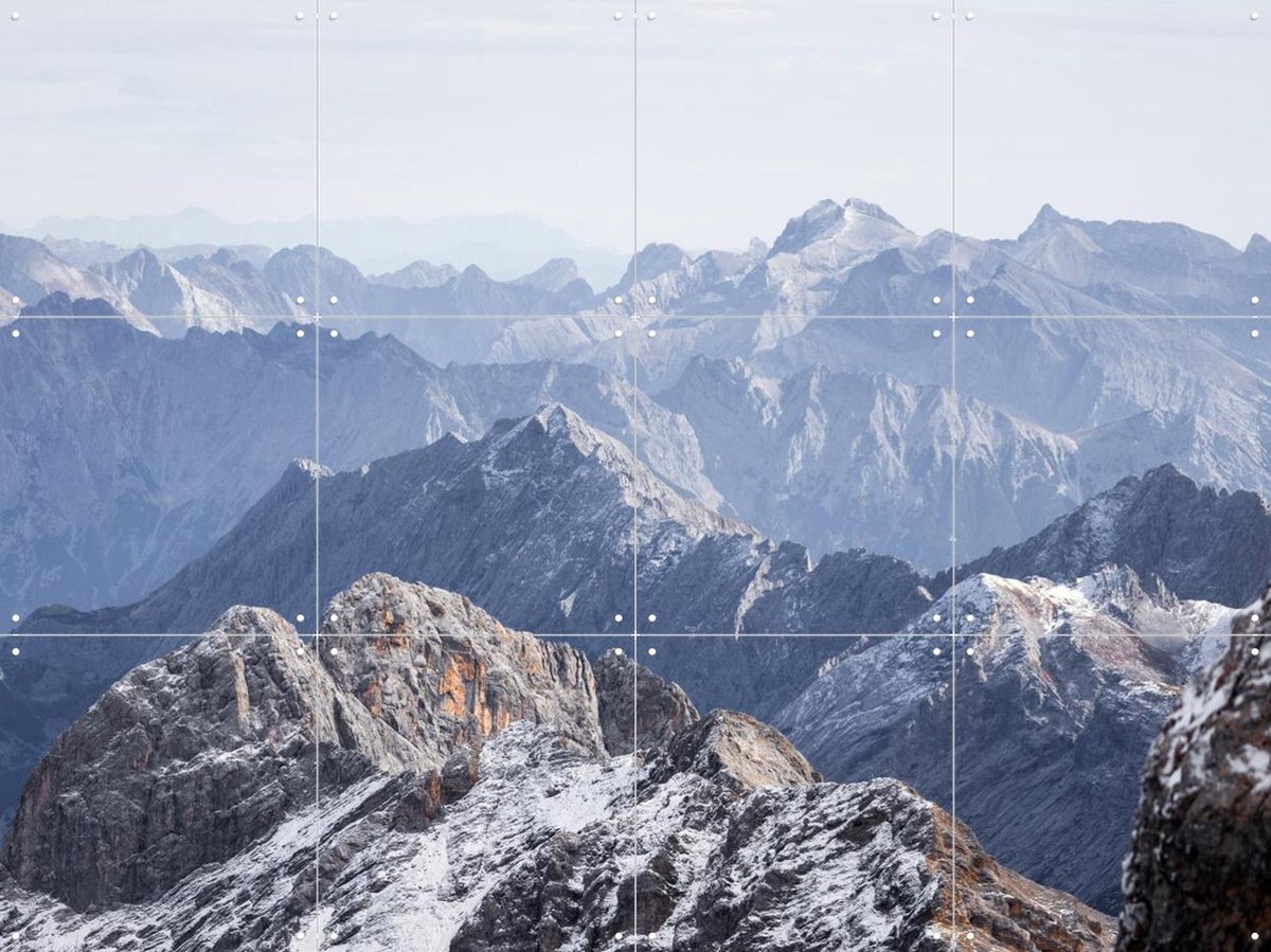 IXXI Mountain View 4, Mareike Böhmer - 80 x 60 cm - Gratis ophangtool - Grote wanddecoratie en posters - Fotografie, Minimalisme, Realisme
