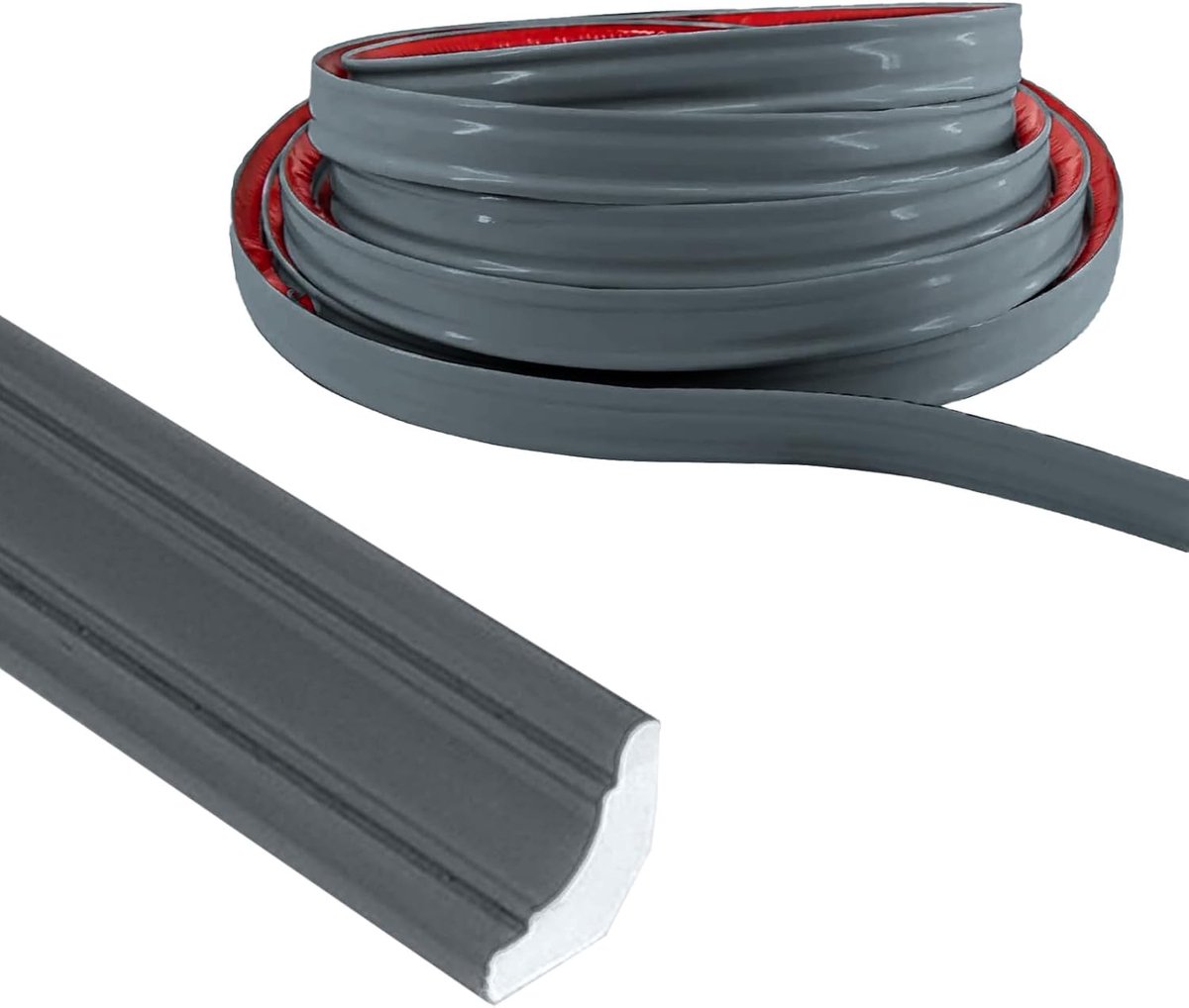 2.5m PVC Quadrant Trim - Zelfklevende Moulding - Wand Hoekstrip - Binnenhoek Decoratie - K