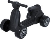 Plasto Scooter Zwart - Baby Walker - Stille Wielen - Loopauto - Zithoogte 22 cm - Stevig Kunststof - Gemaakt in Finland - Vanaf 1 Jaar