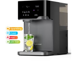 Hydrofast C300 RO-waterzuiveraar voor op het aanrecht, water purifier, dispenser voor ijswater en bruisend water, 6-traps filtratie met UV-sterilisatie, 5 liter ruwe tank en 1,5 liter zuivere tank, instelbare temperatuur en volume, slim TDS-display