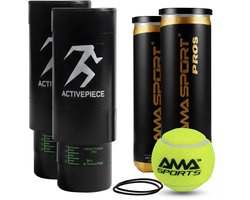 ACTIVEPIECE Padelballen Drukregelaar Bundel - Padel Ballen - Padel Tennis Accessoires - Luchtdrukkoker - Tennisballen - Inclusief 3 Padelballen - Ball Saver - Met Extra Rubberen Ring