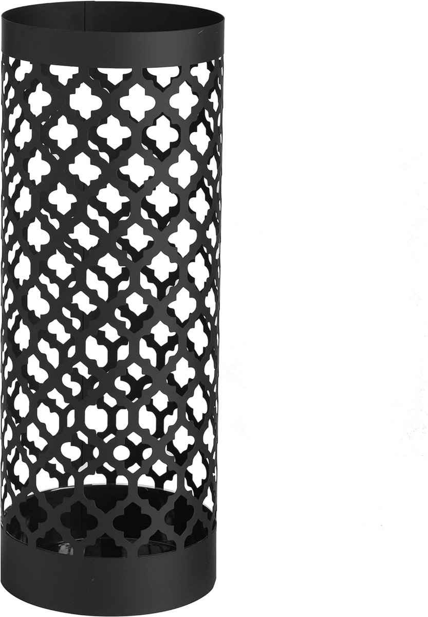 Imperatoris - Paraplubak - Parapluhouder - Vrijstaand Umbrella Stand - Rond - zwart - 49 cm Hoog