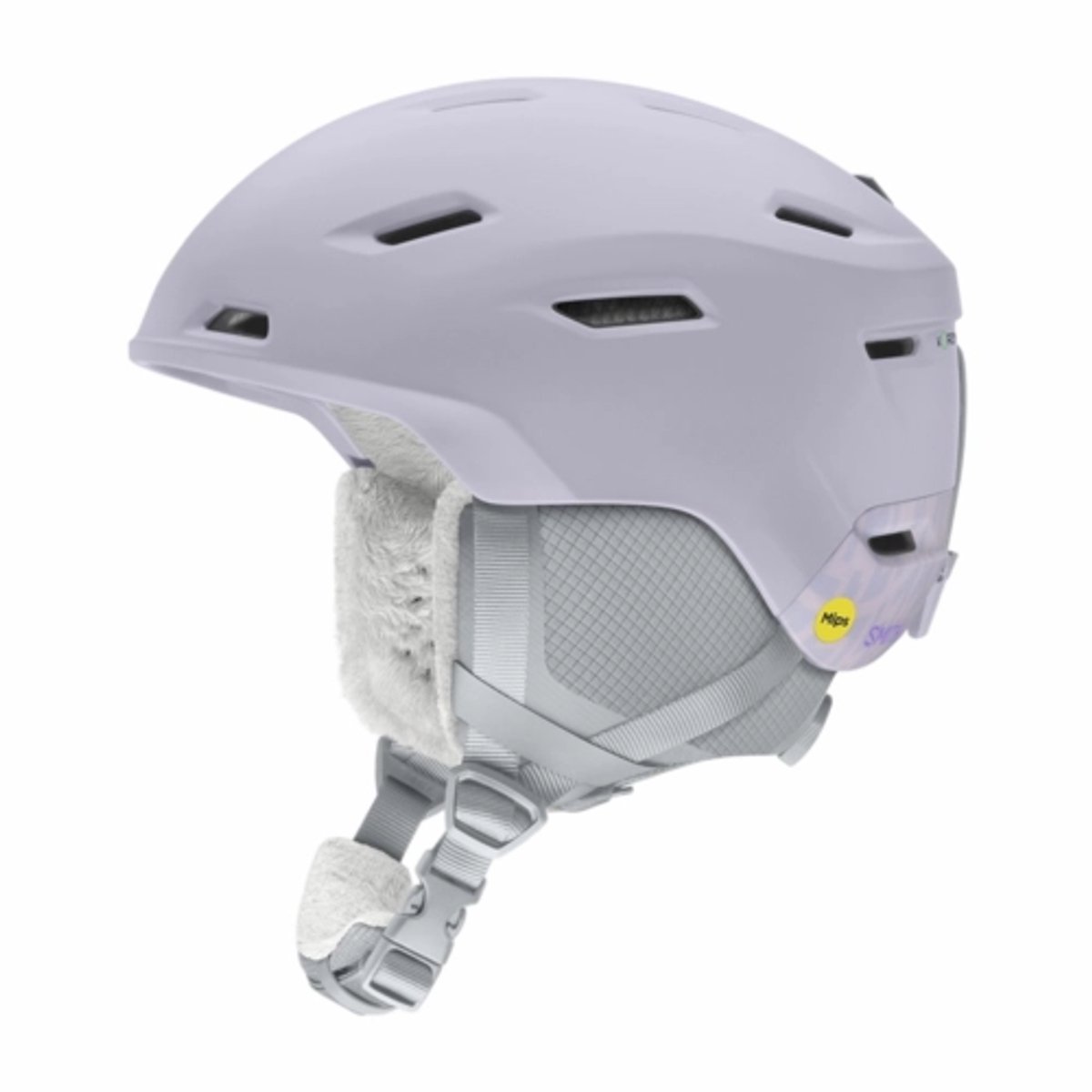 Skihelm Smith Unisex Descend Mips Matte Lunar Fog Spires Paars