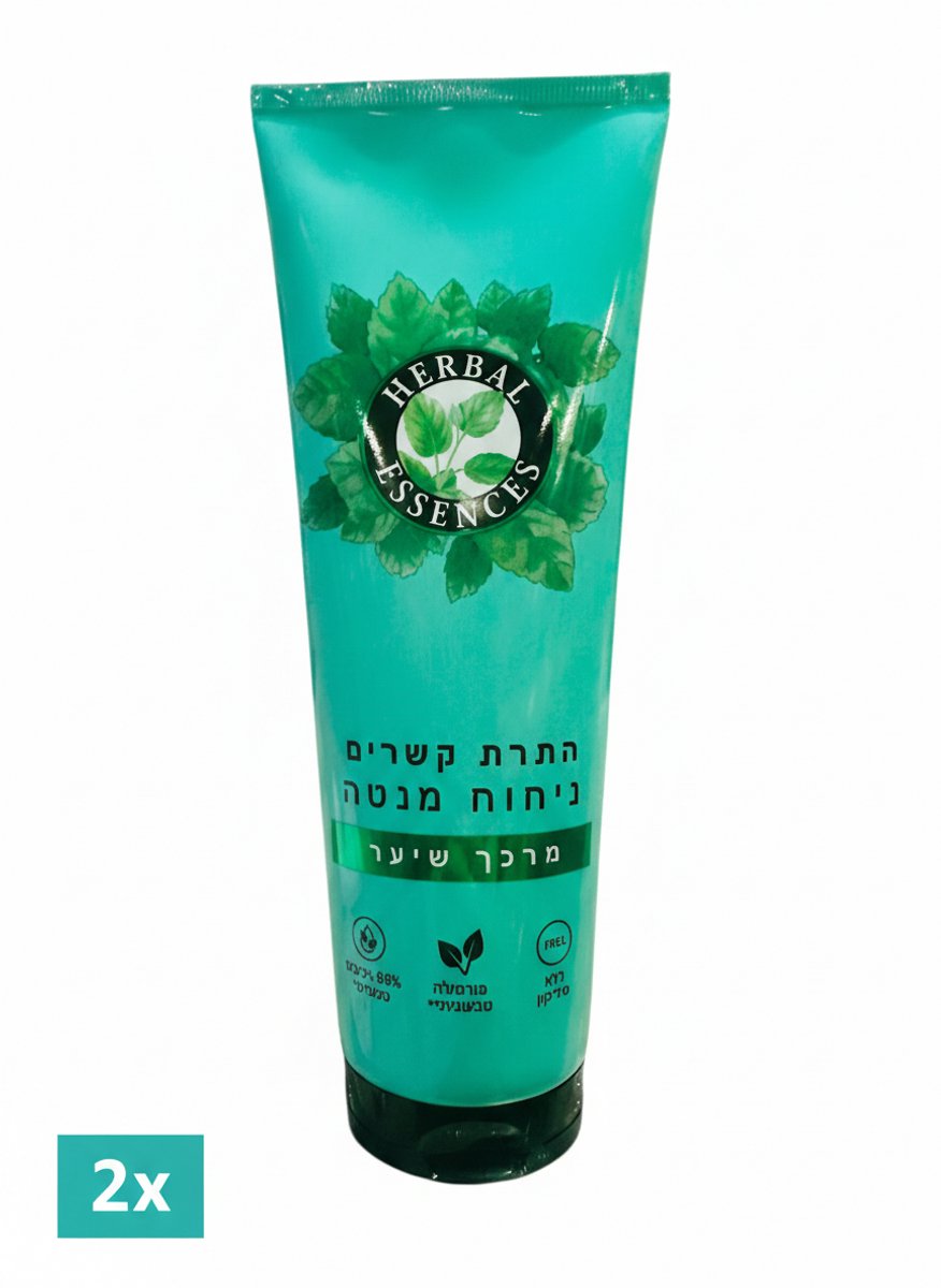2 x Herbal Conditioner Peppermint – 250 ml – Verfrissende Kruidenconditioner – Met Pepermunt – Voor Zacht & Fris Haar