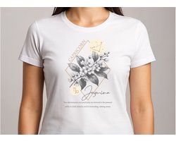 Capricorn Jasmine - T Shirt - VintageStyle - RetroStyle - GoodVibesOnly - Gift - Cadeau - Cute - VintageStijl - BlijeVibes - PositieveEnergie