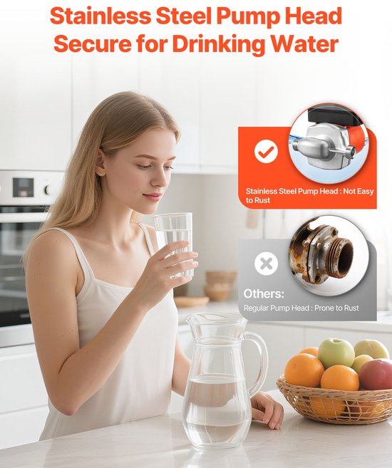 Warmwaterrecirculatiepomp met timer, debiet 38 l/min, circulatiesysteem 100 W, wisselstroom 220-240 V, aansluiting G3/4 naar G1/2, geschikt voor boilers en zonneboilers — afbeelding 3