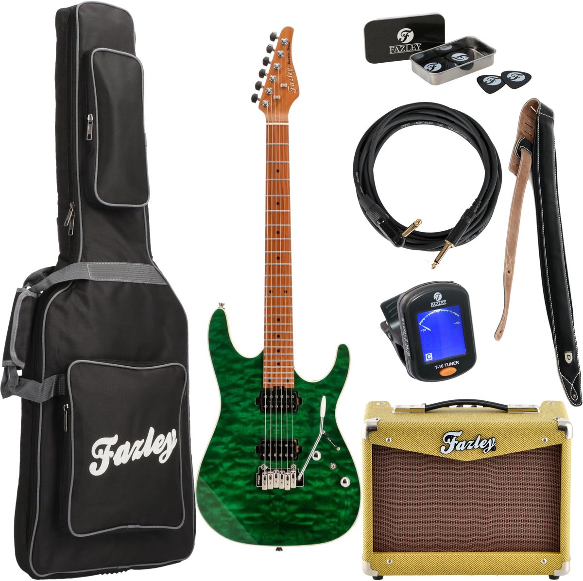 Fazley Sunrise Series Seawave Transparent Green starterset