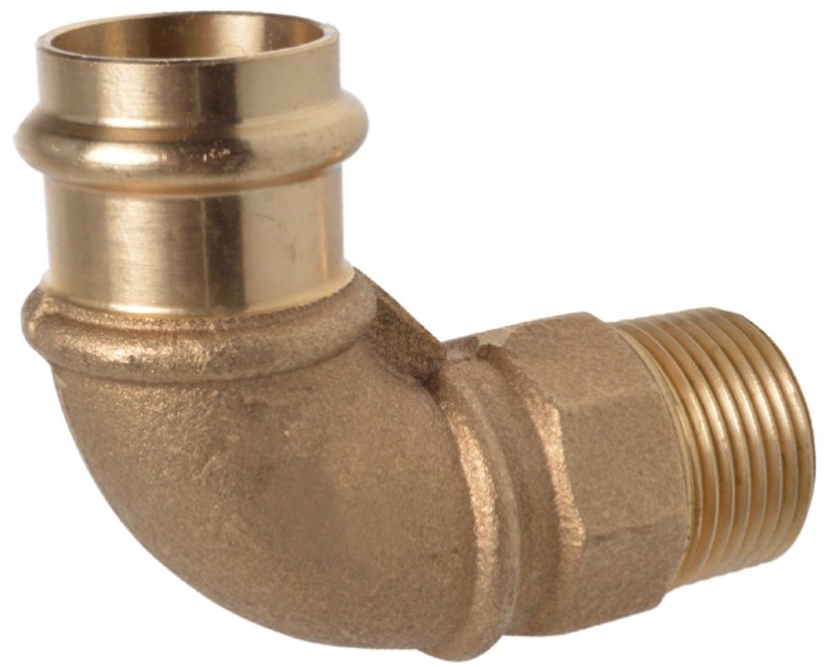 KIRCHHOFF BR knie 90° - Blanco - 18 mm x 3/4"BU - 1 mof - (P4092g)