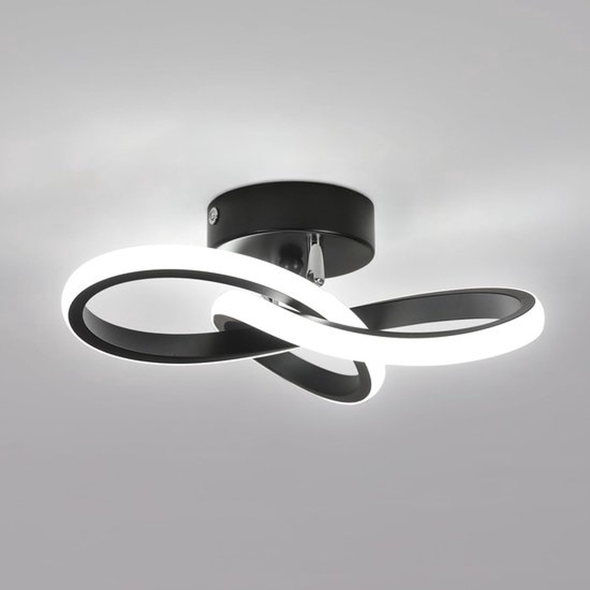 Moderne LED-plafond lamp, 22 W Klavervorm 2500LM Plafondlamp Voor Binnenverlichting Hal Keuken Slaapkamer Badkamer Wit 6000K Diameter 25 Cm