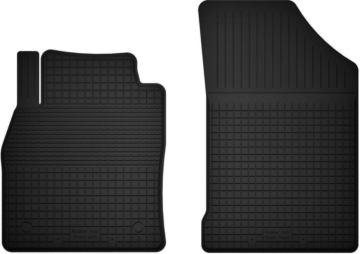 Wielganizator BasicProtect Serie - Rubber Autovloermatten - Voor - Antislip - Weerbestendig