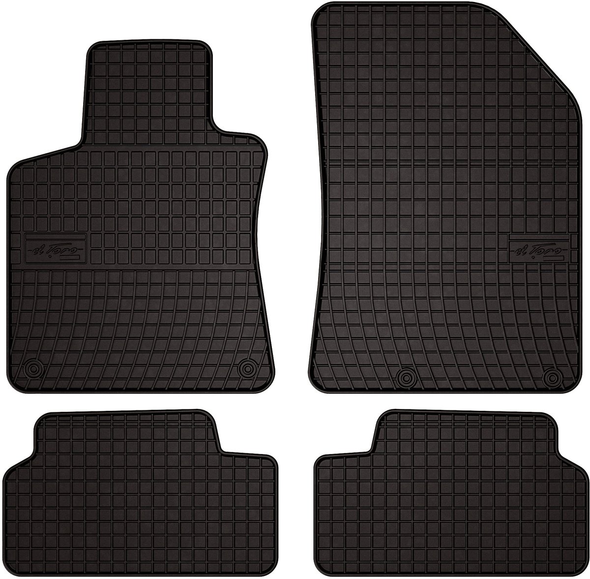 Wielganizator SolidPRO Serie - Auto Vloermatten - Peugeot 308 II Hatchback - Zwarte Bescherming - Perfecte Pasvorm