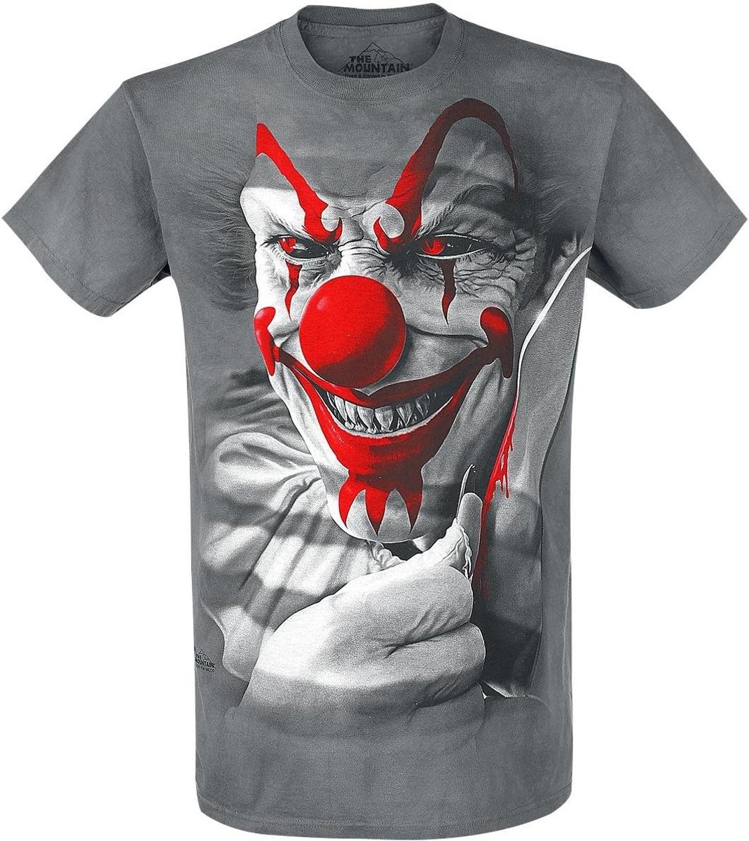 Grappig T-shirt met Clown Print - Comfortabel Katoenen Shirt