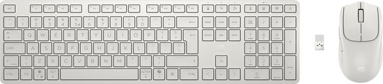 HP 490C Multi-Device Dual-Mode Toetsenbord en Muis Wit QWERTY