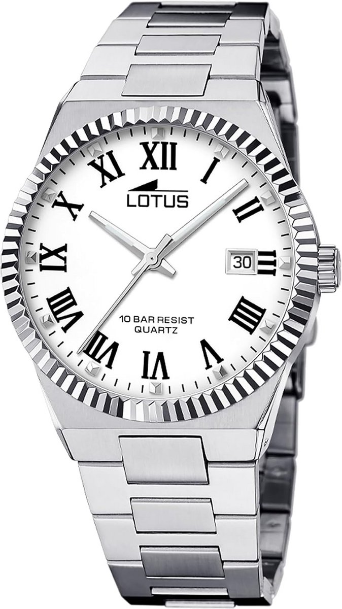 Herenhorloge Zilver Grijs RVS Band Mineraalglas Modern Design Tijdloos