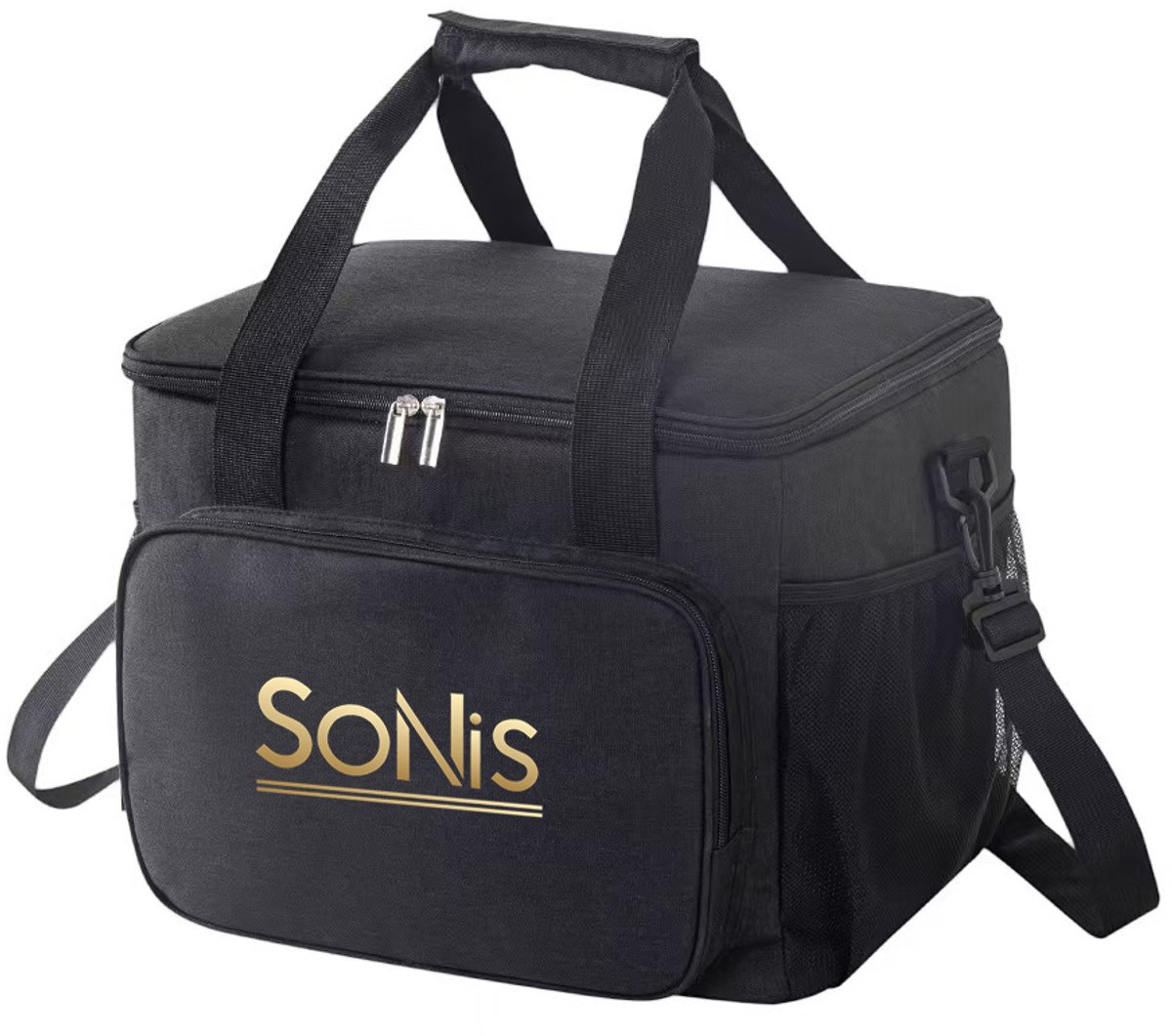 SoNis Koeltas - Koeltassen - Koeltas Lunch - Geïsoleerde Koeltas - Lunchtas - 15 liter - Zwart