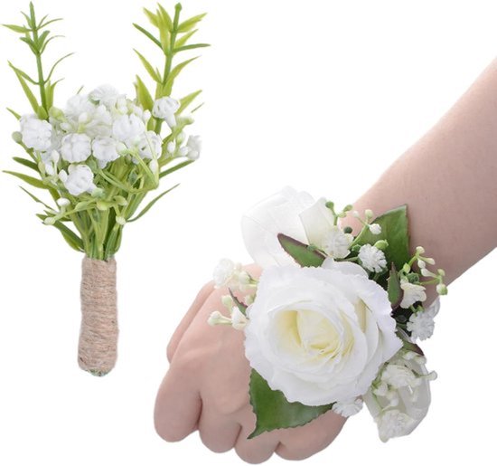 18 Stuks Zilveren Corsage Polsbanden – Elastisch, Geschikt Voor Bruiloften, Feesten En Strandfeesten. Ook Leuk Als DIY-decoratie Of Cadeau Voor Bruidsmeisjes!