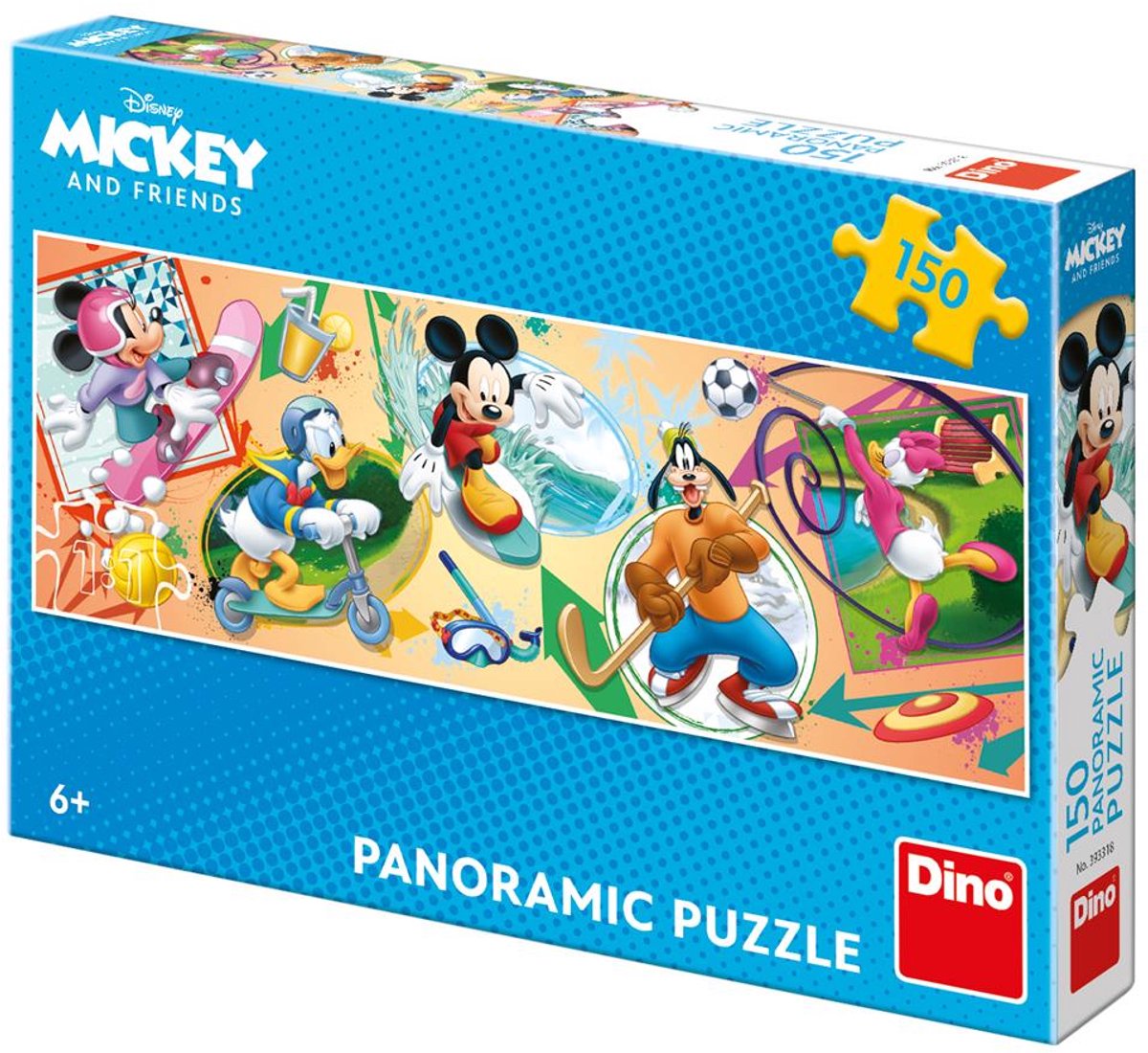 Dino puzzel Mickey Mouse XXL stukken - 150 stukjes karton speelgoed.