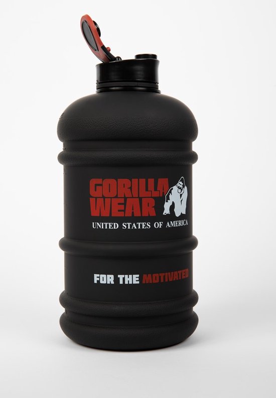 Gorilla Wear Water Jug - 2,2 l - Zwart - Sportfles - Drinkfles - Waterfles - Bidon - Vrij van BPA en DEHP van Gorilla Wear — afbeelding 3