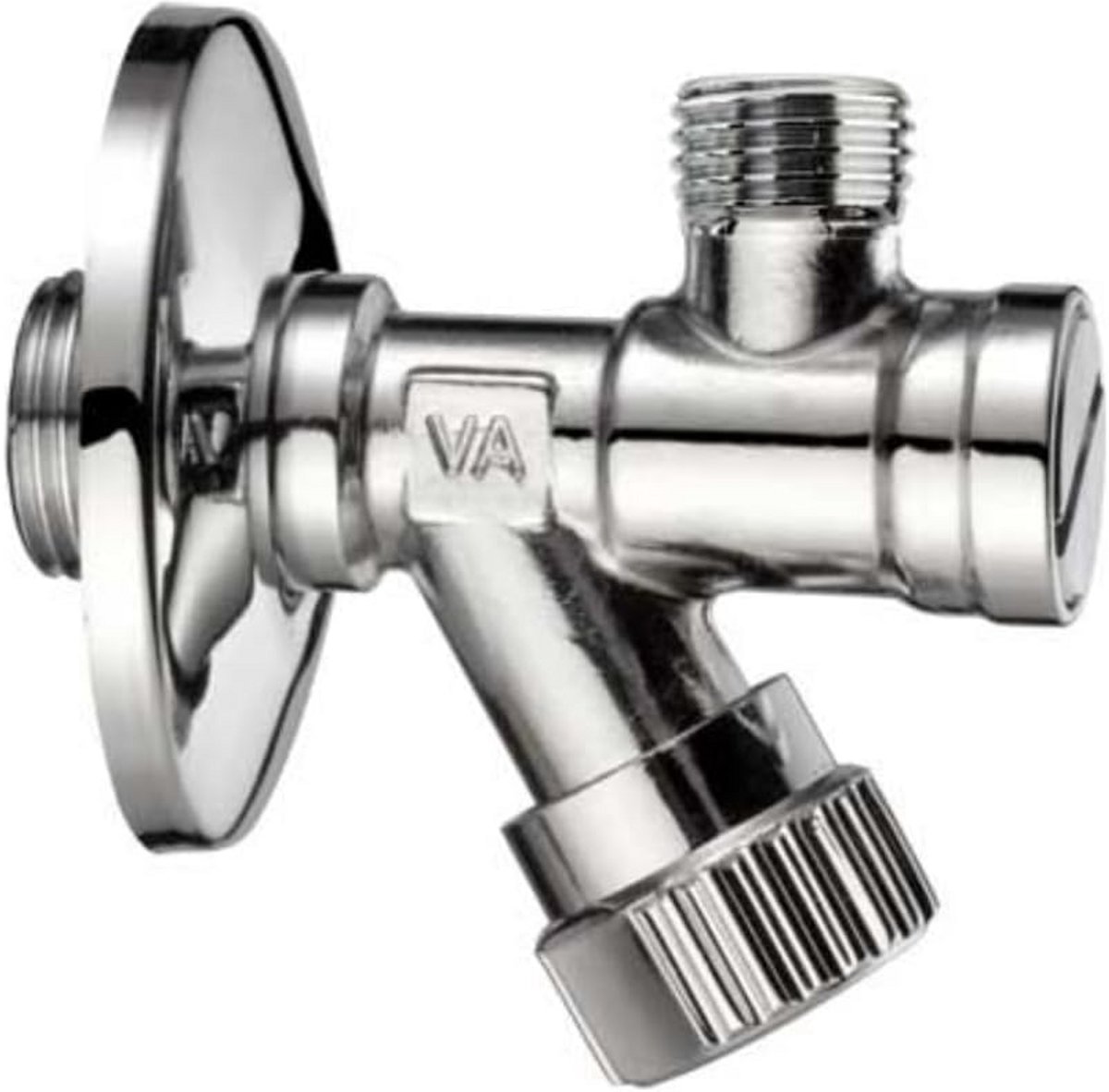 Hoekkraan 1/2 inch Chroom met Vuilfilter voor Wateraansluiting