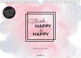 Kalender - Familieplanner - Think happy be happy - 2020 - 21x29,7