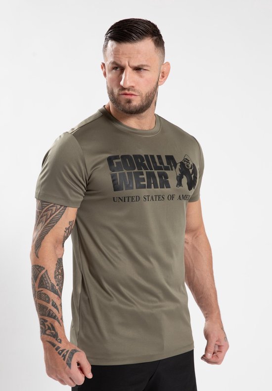 T-shirt d'entraînement Classic Gorilla Wear - Vert armée - L