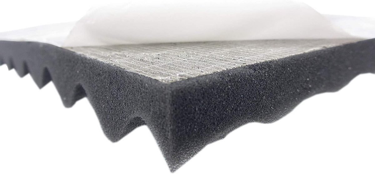 Zelfklevend Noppenschuim voor Akoestische Geluidsisolatie 50x50x3 cm