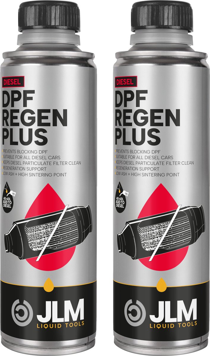 JLM Diesel DPF ReGen Plus - Brandstofadditief - Voor Dieselmotoren Met Roetfilter - Optimaliseert Regeneratie - Duopack - 2 x 250ml