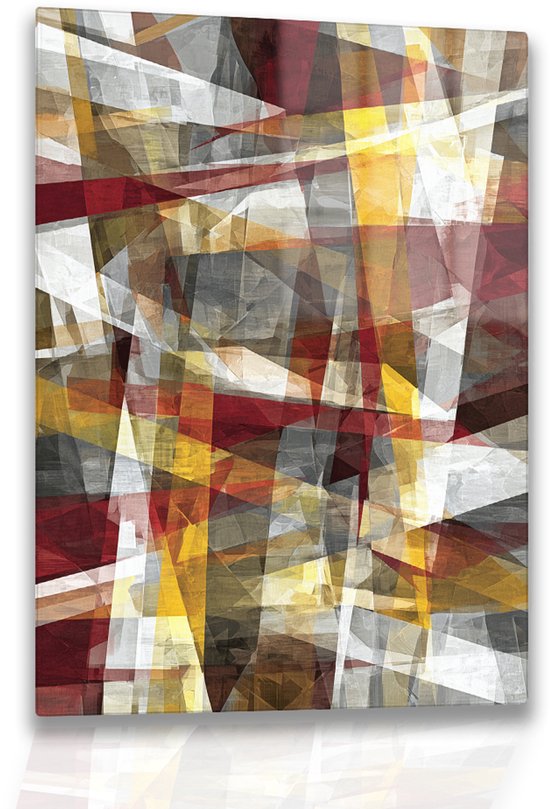 Abstracte splinters - Plexiglas - Glasschilderij - 100x150 cm | bol