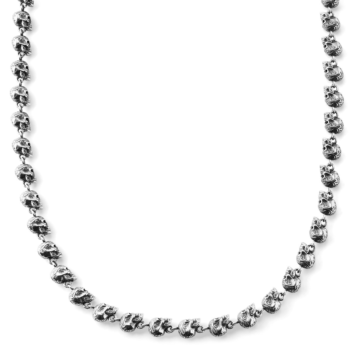 Riley Rico Stalen Schedelketting