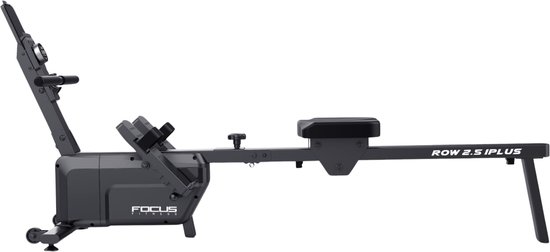 Focus Fitness roeitrainer Row 2.5 iPlus in het grijs, met opklapbaar ontwerp.