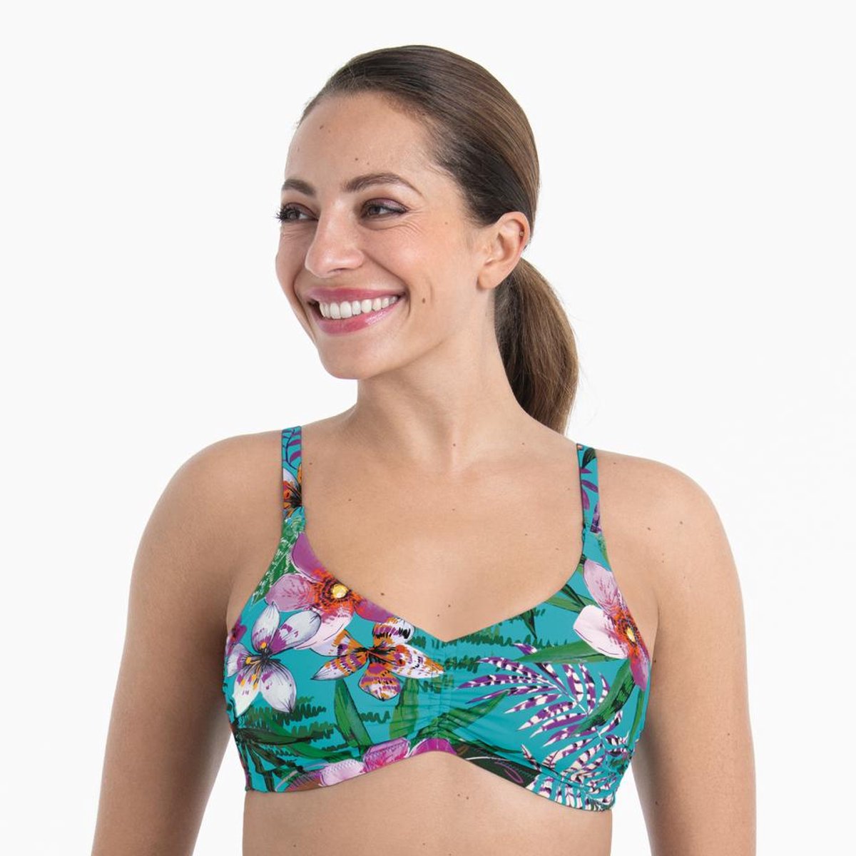 Anita Care Aloha Prothese Bikini Top 6560-1 Capri Blue - maat EU 40B / FR Blauw