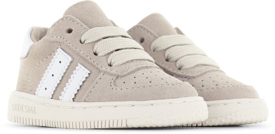 Shoesme Bn25s002 Baskets pour femmes - Baskets en cuir - Unisexe - Beige - Taille 22