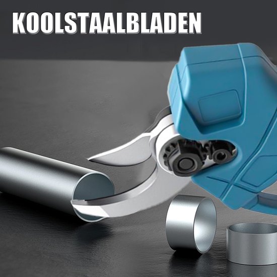 Elektrische Snoeischaar, Draadloze Elektrische Schaaf, 18V Borstelloze Motor Takkenschaar met 2 Oplaadbare 3000mAh Batterijen & 2 Bladen — afbeelding 5