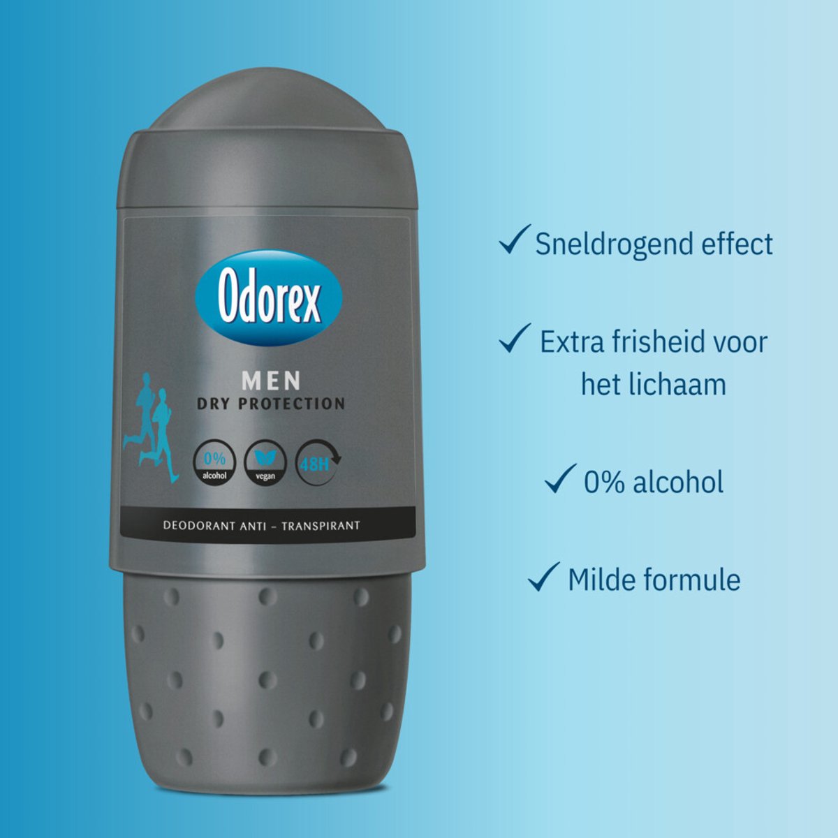 Bol.com Odorex Deo Roller Men – Dry Protection - 3 x 50 ml aanbieding