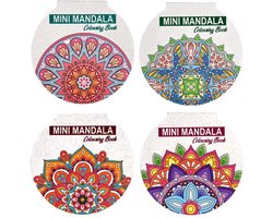 Mini Mandala Kleurboek voor Volwassenen en Kinderen Voordeelbundel - 192 Kleurplaten - 4 Kleurboeken