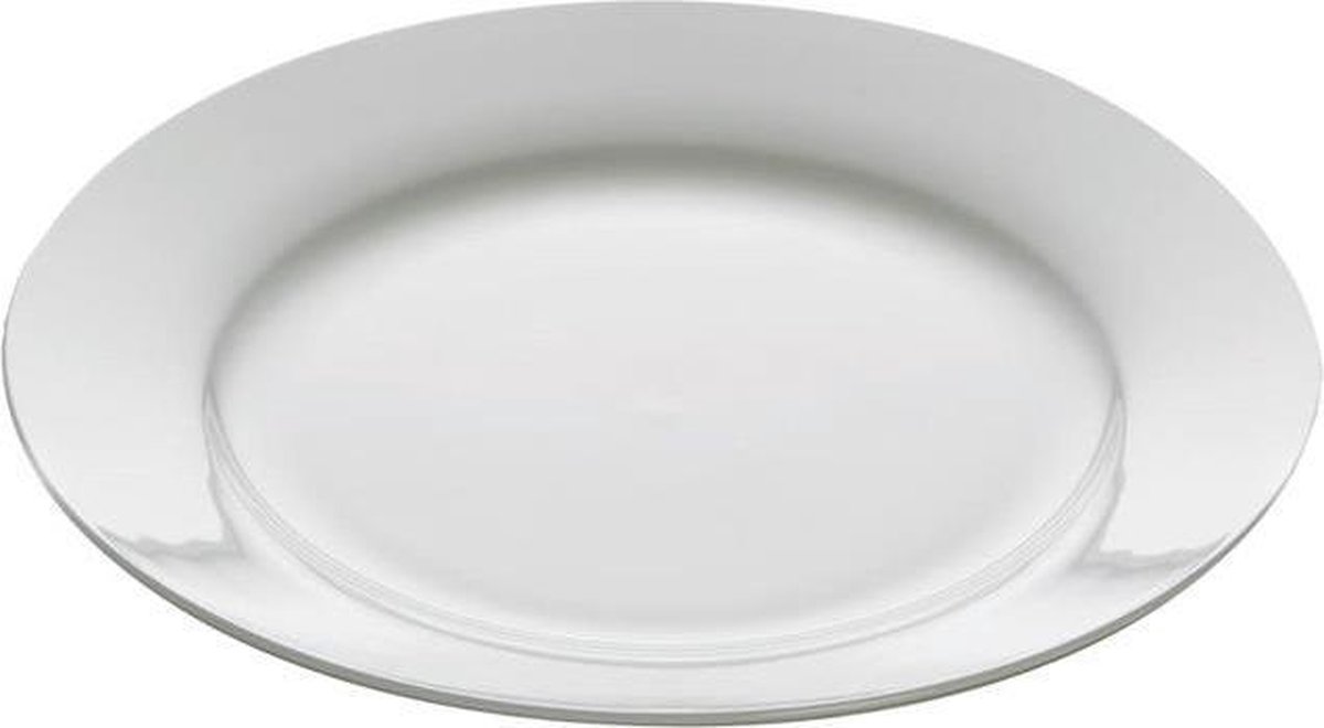 Assiette Plate Ronde Maxwell & Williams – Porcelaine Blanche 19 Cm, Plat à Gâteau Ou Dessert
