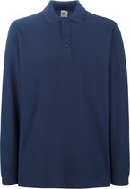 Polo Fruit of the Loom à manches longues Navy XL