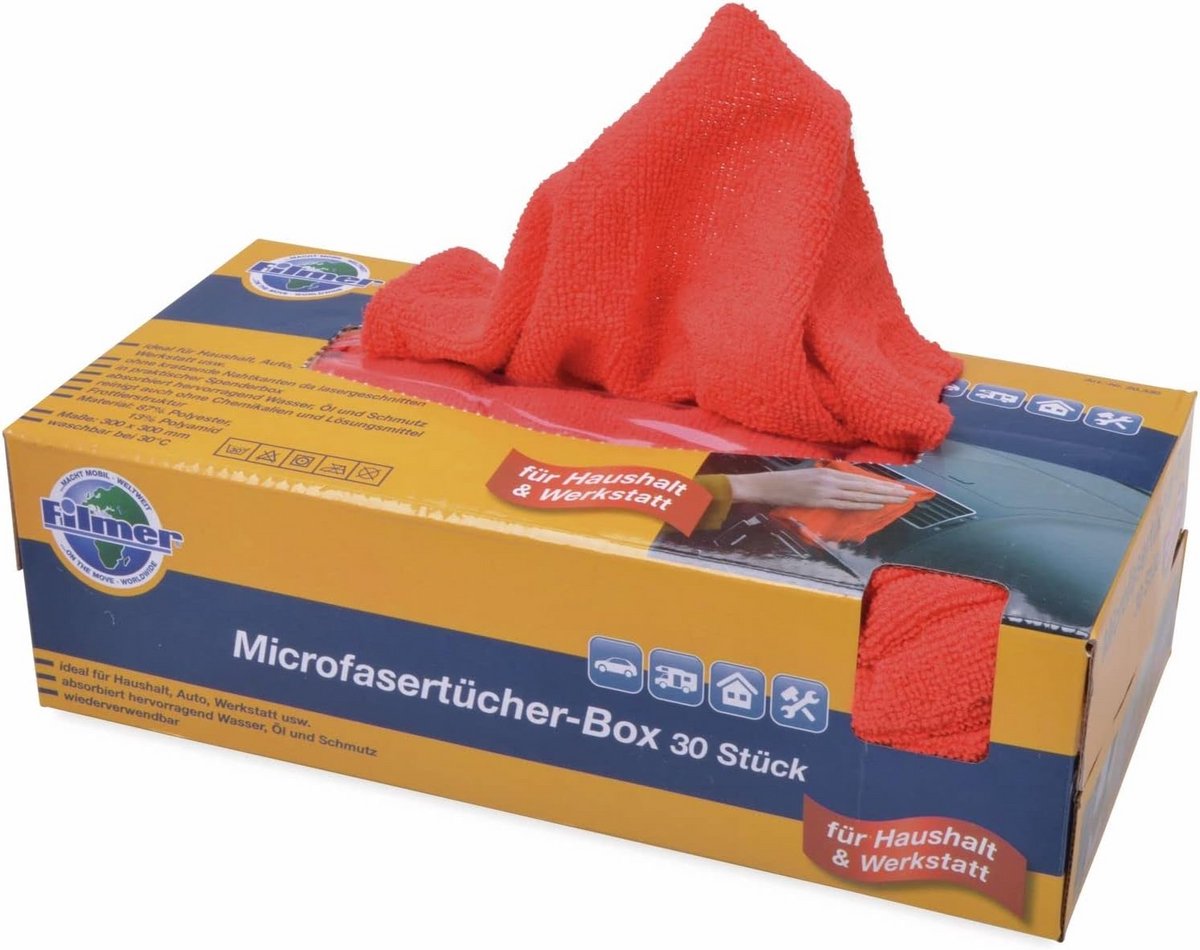 Set van 30 Microvezel Doeken - Absorberende Poetsdoeken voor Auto en Thuis