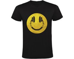 Koptelefoon Smiley Kindershirt – Muziek & DJ – Dance Cadeau Shirt
