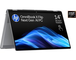 HP OmniBook X Flip NGAI 14-fk0772nd - 2-in-1 Copilot+ Laptop - 14 inch - OLED - 1.39 KG - Ryzen AI 7 - 32 GB RAM - 1000 GB - Windows 11 Home