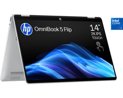 HP OmniBook 5 Flip 14-fp0753nb - 2-in-1 Laptop - 14 inch - 1.62 kg - Core 5/i5 - 512GB - azerty