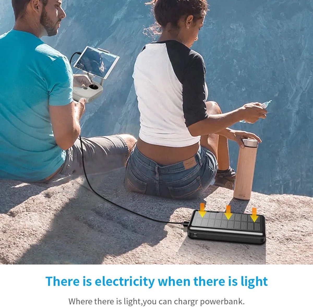 Musson Powerbank 20000mAh Zonne-energie Outdoor - afbeelding 3