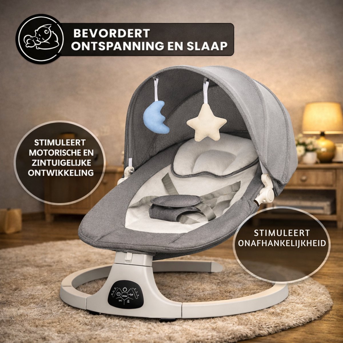 Oemmie Elektrische wipstoel - Baby swing thumbnail 2