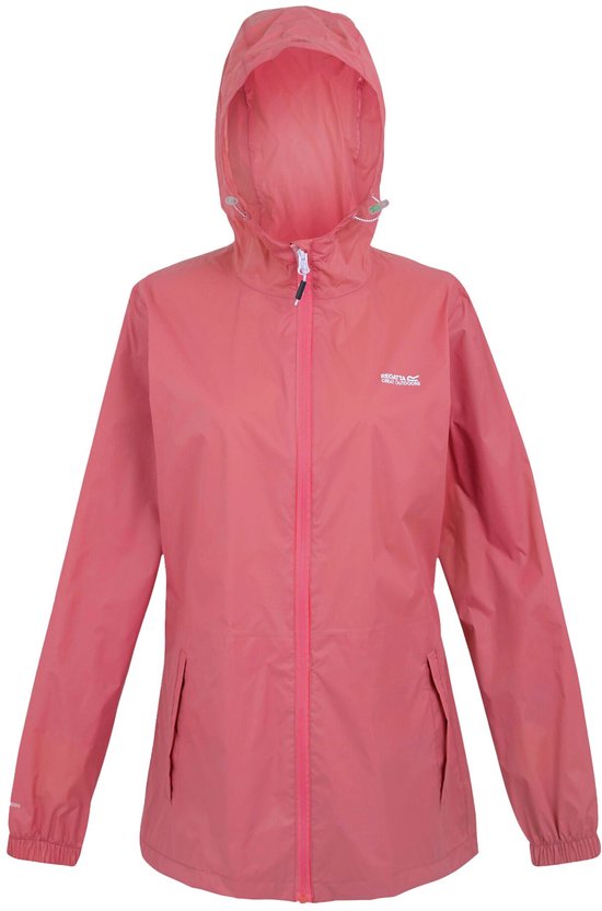 Roze Regatta Pack-It III damesjas met capuchon.