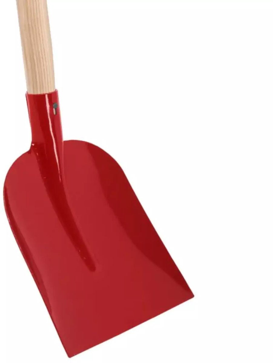 Talen Tools Betonschop gehard staal rood met dubbel gebogen essenhouten steel 130 cm met T-greep